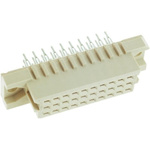 Harting 30 Way 2.54mm Pitch, Type 3C Class C2, 3 Row, Straight DIN 41612 Connector, Socket