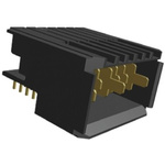 TE Connectivity, Z-PACK 2mm Pitch Backplane Connector, Right Angle, 1 Row, 7 Way