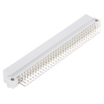 TE Connectivity Eurocard 96 Way 2.54mm Pitch, Type C Class C2, 3 Row, Right Angle DIN 41612 Connector, Plug