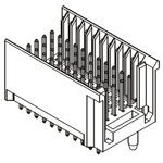 Harting, har-bus HM 2mm Pitch Hard Metric Type C Backplane Connector, Male, Straight, 5 Row, 55 Way