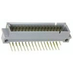 Amphenol Communications Solutions 8609 32 Way 2.54mm Pitch Class C1, 2 Row, Right Angle DIN 41612 Connector, Plug