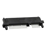Molex, Serial ATA 1.27mm Pitch Backplane Connector, Female, Vertical, 1 Row, 22 Way, 87779