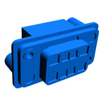 TE Connectivity 5mm Pitch Blind Mate Drawer Connector Backplane Connector, Female, Straight, 4 Column, 2 Row, 8 Way
