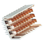 ERNI, ERmet ZD 1.5 (Horizontal) mm, 2.5 (Vertical) mm Pitch High Speed Backplane Connector, Male, Vertical, 10 Column,