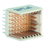 ERNI, ERmet 2mm Pitch Hard Metric Type B8 Backplane Connector, Male, Vertical, 8 Column, 7 Row, 40 Way