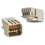ERNI, ERmet 2mm Pitch Universal Power Module Backplane Connector, Female, Vertical, 5 Column, 4 Row, 5 Way
