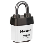 Master Lock 6121WHT All Weather Stainless Steel Padlock Keyed Alike 54mm