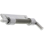 Pinet Raw Stainless Steel Concealed, Spring-Action Hinge Bolt-on, 82mm x 18.2mm x 2.8mm