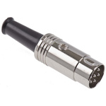 RS PRO 6 Pole Din Plug, DIN 45322, 4A, 60 V ac, Male, Cable Mount