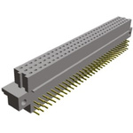 TE Connectivity Eurocard 96 Way 2.54mm Pitch, Type R Class C2, 3 Row, Right Angle DIN 41612 Connector, Socket