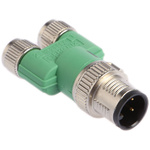 Phoenix Contact 4 Pole M12 Plug to 6 Pole M8 Socket Adapter
