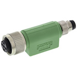 Phoenix Contact 4 Pole M8 Plug to 4 Pole M12 Socket Adapter