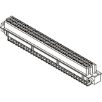 Harting 09 79 96 Way 2.54mm Pitch, Type R (HE11) Class C2, 3 Row, Right Angle DIN 41612 Connector, Socket