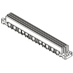 HARTING 09 03 96 Way 2.54mm Pitch, Type C Class C2, 3 Row, Straight DIN 41612 Connector, Socket