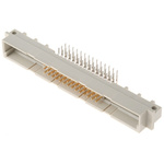 ERNI 42 + 6 Way 2.54mm Pitch, Type M Class C2, 3 Row, Right Angle DIN 41612 Connector, Plug