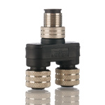 Brad from Molex 4 Pole M12 Plug to 4 Pole M12 Socket Adapter
