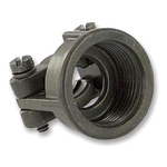 Amphenol Industrial, 97Size 20, 22 Straight Cable Clamp, For Use With Jacketed Cable, Wires Protected by Tubing