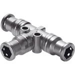 Festo CRQST-6 Tee Connector, Push In 6mm x Push In 6mm Food Grade Chemical Resistant