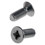 RS PRO, M3 Countersunk Head, 8mm Stainless Steel Pozidriv A2 304