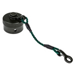Amphenol Limited 62GB MIL-DTL-26482 Plug Dust Cap, Shell Size 10, with Zinc Cobalt Finish, Aluminium
