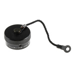 Amphenol 62GB MIL-DTL-26482 Plug Dust Cap, Shell Size 14, with Zinc Cobalt Finish, Aluminium