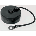Amphenol 62GB MIL-DTL-26482 Plug Dust Cap, Shell Size 18, with Zinc Cobalt Finish, Aluminium