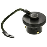 Amphenol 62GB MIL-DTL-26482 Socket Dust Cap, Shell Size 10, with Zinc Cobalt Finish, Aluminium