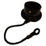 Amphenol Limited 62GB MIL-DTL-26482 Socket Dust Cap, Shell Size 12, with Zinc Cobalt Finish, Aluminium