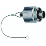 Lemo 2M MIL STD-810-E Female Dust Cap, Shell Size 2 IP68 Rated, with Nickel Finish, Aluminium Alloy