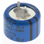 KEMET 0.22F Supercapacitor EDLC -20 → +80% Tolerance, Supercap FY 5.5V dc, Through Hole
