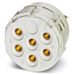 Female Connector Insert 6 Way for use with Circular Connector