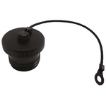 Amphenol 3 TV MIL-DTL-38999 Male Dust Cap, Shell Size 9, with Black Zinc Nickle Finish