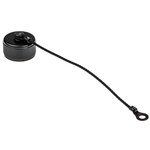 Amphenol 3 TV MIL-DTL-38999 Female Dust Cap, Shell Size 11, with Black Zinc Nickle Finish