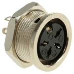 RS PRO 4 Pole Din Socket, 4A, 100 V ac, Female, Panel Mount