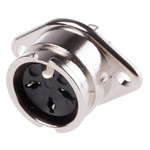 RS PRO 3 Pole Din Socket, 1A, 100 V ac, Bayonet, Female, Chassis Mount