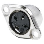 RS PRO 3 Pole Din Socket, 1A, 100 V ac, Push Lock, Female, Chassis Mount
