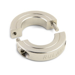 Ruland Shaft Collar Two Piece Clamp Screw, Bore 6mm, OD 20mm, W 5.5mm, Stainless Steel