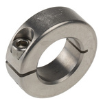 Ruland Shaft Collar One Piece Clamp Screw, Bore 25mm, OD 45mm, W 15mm, 303 Stainless Steel