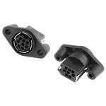 RS PRO 8 Pole Miniature Din Socket, 1A, 100 V ac, Female, Panel Mount