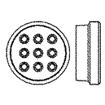 CPC Connector Seal Seal, Shell Size 13