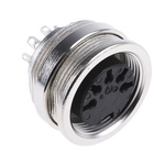 Amphenol Industrial, C 091 A 5 Pole M16 Din Socket, DIN 41524, 4A, 100 V IP40, Screw Lock, Female, Panel Mount
