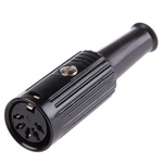 RS PRO 5 Pole Din Socket, 1A, 100 V ac, Push Lock, Female, Cable Mount