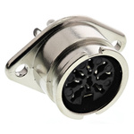RS PRO 8 Pole Din Socket, 1A, 100 V ac, Bayonet, Female, Chassis Mount