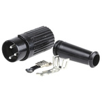 RS PRO 3 Pole Din Plug, 1A, 100 V ac, Push Lock, Male, Cable Mount