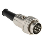 RS PRO 8 Pole Din Plug, 1A, 100 V ac, Bayonet, Male, Cable Mount