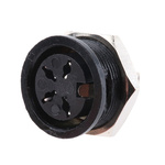 RS PRO 4 Pole Din Socket, 4A, 100 V ac, Female, Panel Mount