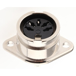 RS PRO 5 Pole Din Socket, 4A, 100 V ac, Bayonet, Female, Chassis Mount