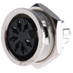 RS PRO 7 Pole Din Socket, 4A, 100 V ac, Female, Panel Mount