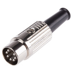 RS PRO 7 Pole Din Plug, 1A, 100 V ac, Male, Cable Mount