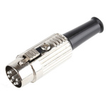 RS PRO 8 Pole Din Plug, 1A, 100 V ac, Push Lock, Male, Cable Mount